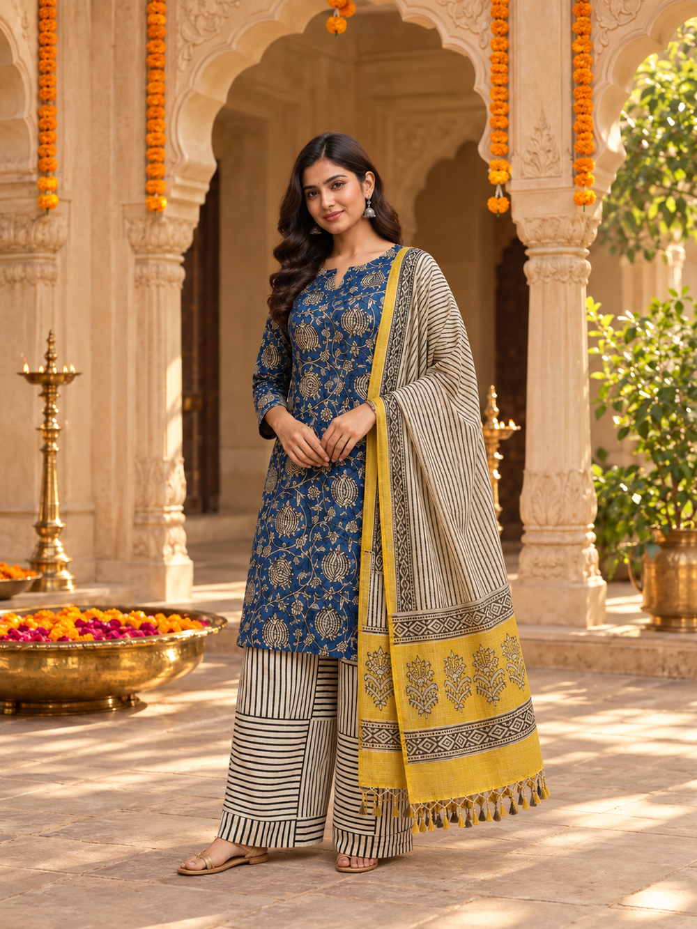 Kota Doria Dress Material