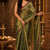 Raga Tissue Cotton Saree Sage Green