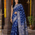 Dola Silk Saree indigo