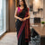 Assam Khadi Cotton Saree Black