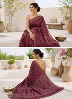 Vanrekha Linen Tissue Saree