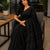 Cotton Jamdani Saree Black