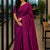 Cotton Jamdani Saree Plum