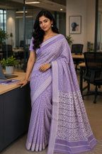 Cotton Jamdani Saree Black