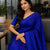 Cotton Jamdani Saree Royal Blue