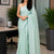 Minty Green Pure Linen Saree