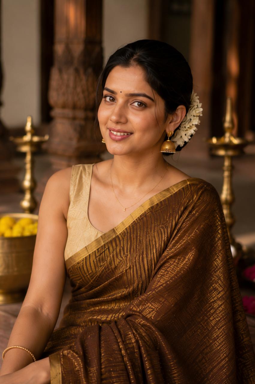 Linen Tissue Copper Gold