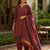 Premium 2 Piece Modal Silk Suit Set -Maroon