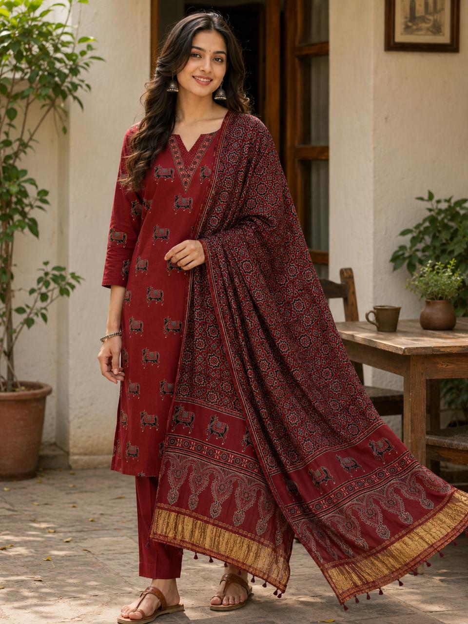 Premium 2 Piece Modal Silk Suit Set