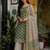 Kota Doria 3 Piece Suit Set -Green