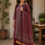 Premium 2 Piece Modal Silk Suit Set -Maroon