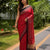Modal Silk Saree with Mirrorwrok-red