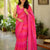 Mul Cotton Saree red-pink striped