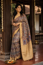 Dola Silk Saree beige