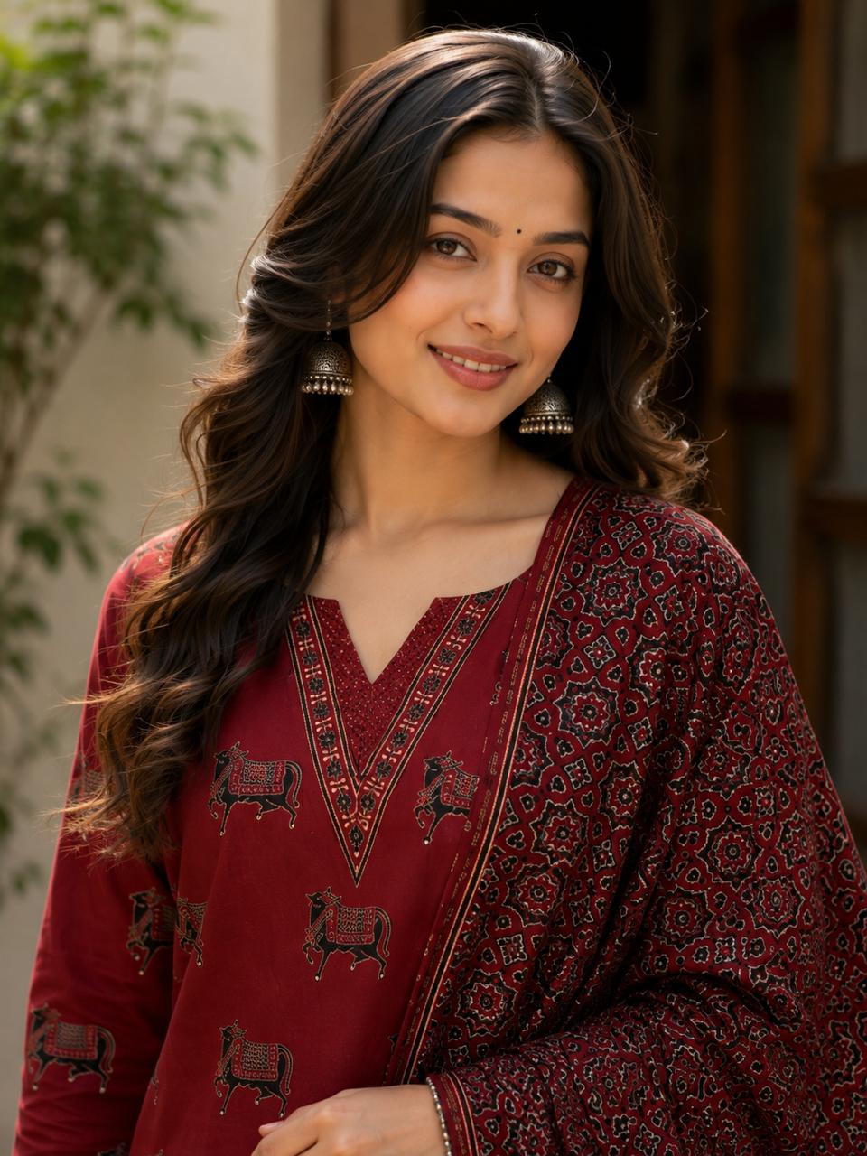 Premium 2 Piece Modal Silk Suit Set